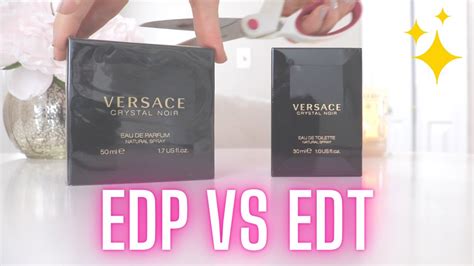 versace crystal noir edp vs edt